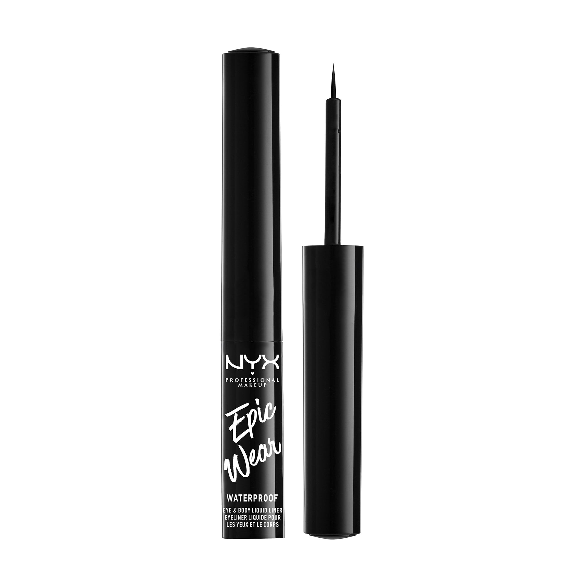 Водостійка рідка підводка для очей NYX Professional Makeup Epic Wear Metallic Waterproof Eye &amp; Body Liquid Liner 03 Silver Metal, 3.5 мл